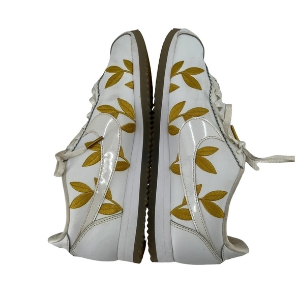 Nike Gold Metallic Leaf Classic Cortez Sneakers Size 8 Women’s - Picture 4 of 9